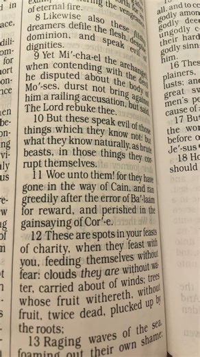 The General Epistle Of Jude Verse 10-11