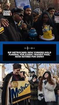 RIP METROCARD: New Yorkers hold funeral for iconic transit pass, now retired for OMNY