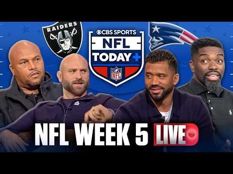 NFL Today Plus Week 5 LIVE: The crew gets you ready for the action ✅ HUGE Raiders-Patriots showdown!