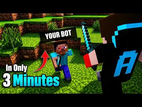 This Is How You Can Make Your Own PVP Bot In Just 3 Minutes In Minecraft!
