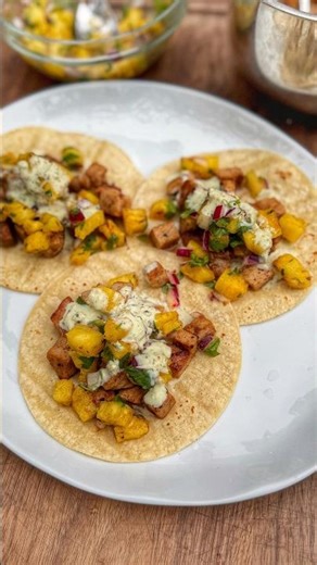 Pork Tacos W/ Roasted Pineapple Salsa