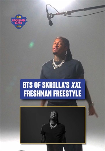 Skrilla shows of his unique style in this behind-the-scenes look at his 2026 XXL Freshman freestyle 🗣️