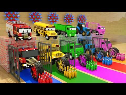 Color Balls & Sing a Song! | Change the wheel on the shapes | Baby Nursery Rhymes & Kids Songs