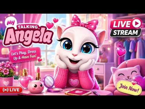 🔴 My Talking Angela LIVE 💖 | Fun Gameplay, Chat & Cute Moments!