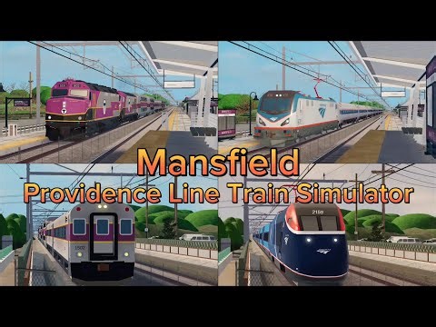 Railfanning at Mansfield - Roblox Providence Line Train Simulator