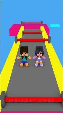 🏁 APHMAU & NOOB TEAMWORK OBBY! 🤝 CAN THEY WIN TOGETHER? #minecraft#shorts