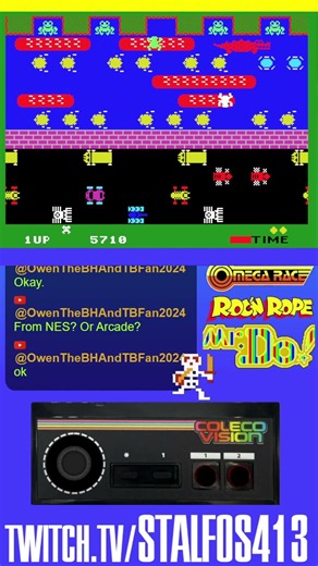 Arcade Games + ColecoVision Frogger #twitch #retrogaming #stalfos413