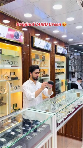 Original Casio Green Watch at Imtiaz Watch Company, Peshawar