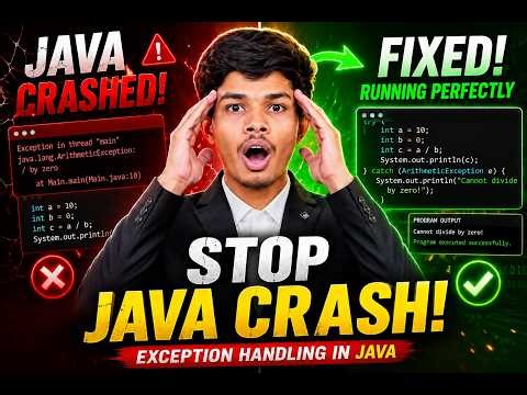 Exception Handling in Java One Shot | Try-Catch Explained In Short! 💻