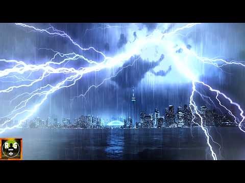 Intense Thunderstorm Sounds with Rain, Lightning Strikes & Roaring Thunder to Sleep | Toronto Night