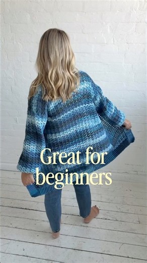 Easy Crochet Cardigan for Fall 🍂