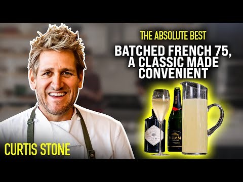 The Absolute BEST Batched French 75 Cocktail | Curtis Stone