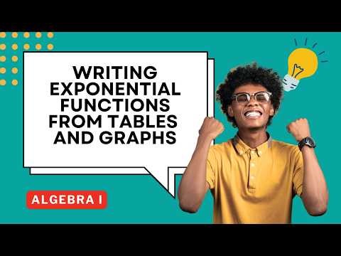 Writing Exponential Functions FromTables and Graphs Guided Notes For Algebra I