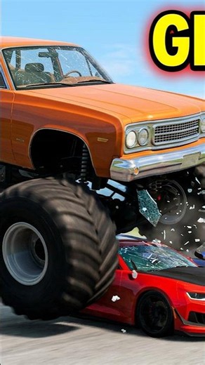 Small Cars vs Giant Cars in BeamNG #beamngdrive #shorts