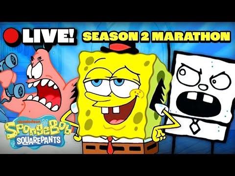 🔴LIVE: SpongeBob - Season 2 Marathon | @SpongeBobOfficial