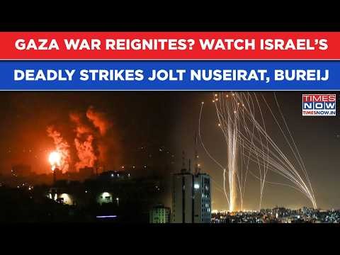 ISRAEL'S Deadly Strikes In Central GAZA| Nuseirat, Bureij Camps Destroyed, Shocking Scenes On Cam