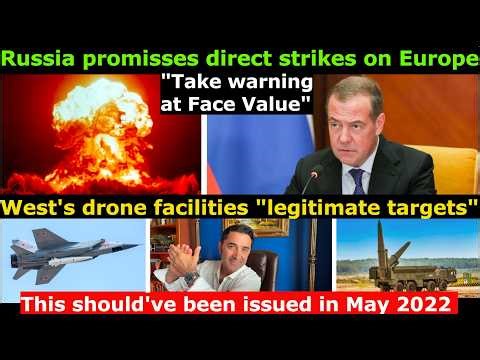 Russia informs West it will strike Ukr-linked Drone manufacturing plants in Europe. Legit Targets.