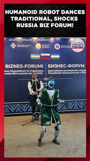 WATCH: Humanoid Robot Dressed in Traditional Attire Dances to Quray Tune at Russia Business Forum