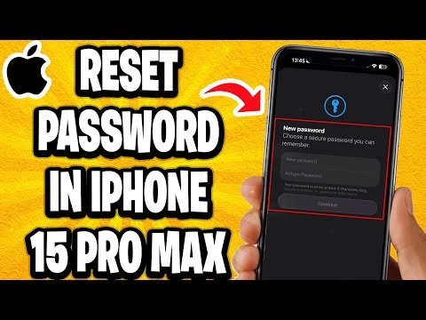 How To Reset Password In iPhone 15 Pro Max