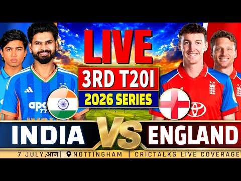 🔴 Live: India Vs England, 3rd T20I | 2026 Series | Cricket Match Today Score & Commentary
