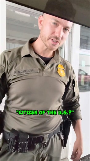 Man Pranks Border Patrol but the Officer Was Ready 😂 #police #prank