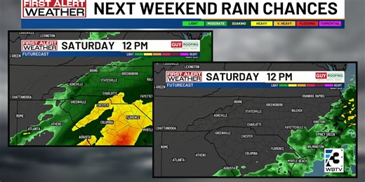 Charlotte region could get much-needed rain this weekend: Latest forecast here