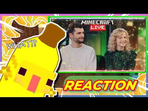 Banana Axolotl Reacts to Minecraft Live!🍌 @minecraft
