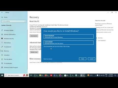 Windows 10 Format and installation 