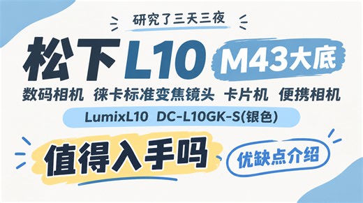 松下L10 M43大底数码相机 徕卡标准变焦镜头 卡片机 便携相机 LumixL10 DC-L10GK-S(银色)