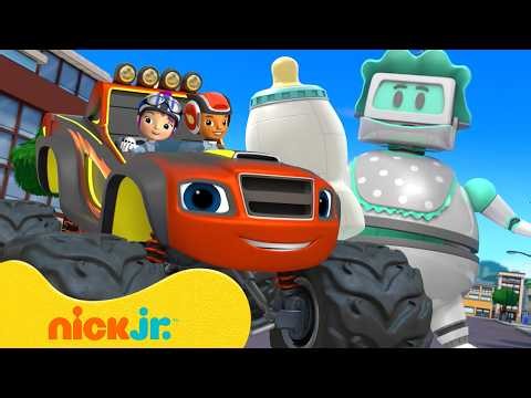 Blaze Meets The Baby Robot From Outer Space! 🪐🤖 | Blaze and the Monster Machines | Nick Jr.