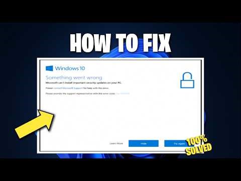 Windows update error fixed -missing important security update