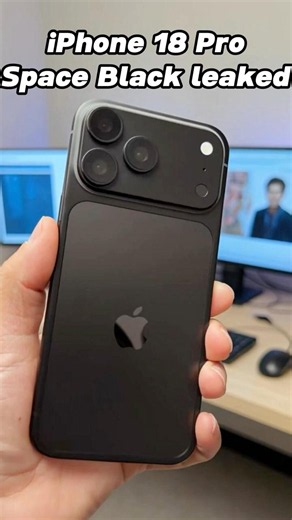 iPhone 18 Pro Space Black Leak: First Look! #shorts