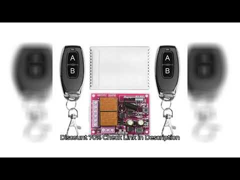 QIACHIP RF 433Mhz Wireless Remote Control Switch AC 85V 110V 220V 2CH Relay Receiver Module for Ligh