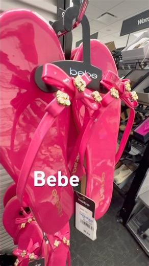 BEBE BLING BLING flip flops Mules Slides Sandals Shoes Macys PINK SHOES #bebe #sandals #macys
