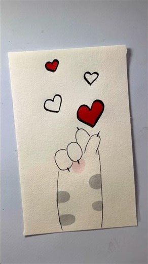 Tiny Hearts, Big Feelings ❤️ | Cute Valentine Drawing