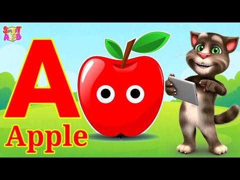 Phonics Song 2 with TWO Words in 3D - A For Apple🍎🍏- ABC Alphabet Songs with Sounds for Children's