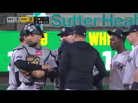 Nick Kurtz's 10th homer of the season extends the A's lead against Yankees in 7th 😤 | MLB Highlights
