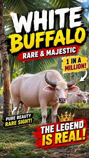 Have you ever seen WHITE BUFFALO..? 🐃