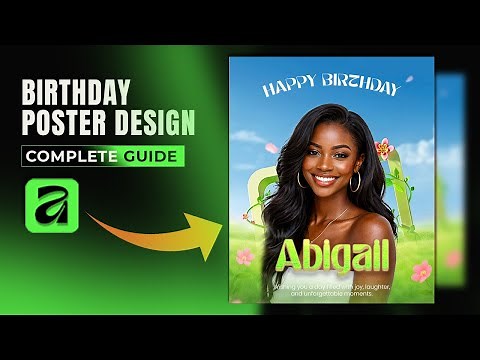 Affinity Designer 3 Tutorial: Birthday Flyer Design (Part 3) + Free Template Download