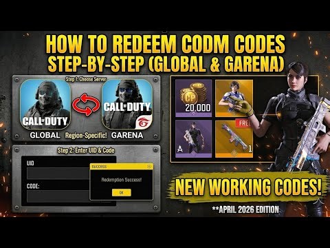 How to Redeem CODM Codes Step-by-Step (Global & Garena) 2026