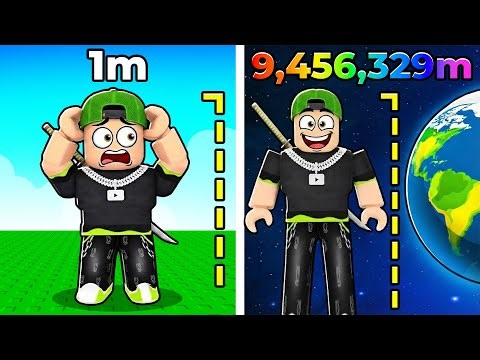 Grandir de 9,456,329 Mètres sur Roblox..