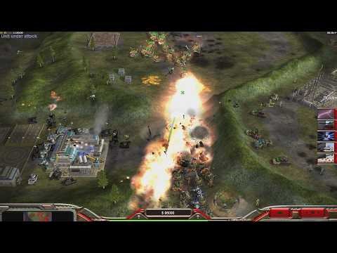 China Nuke - Command & Conquer Generals Zero Hour - 1 vs 7 HARD Gameplay