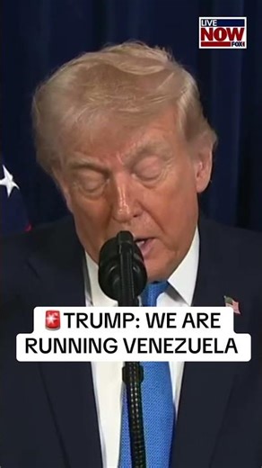 Trump says U.S. will run Venezuela