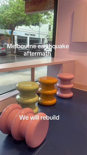 We WILL rebuild❤️‍🩹 #melbourne #elroy #earthquake #brighton #lunchinmycity