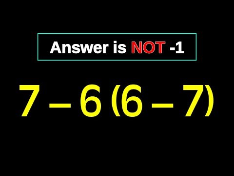 7-6(7-6) = ❓🔥This Math Trick Will Blow Your Mind!