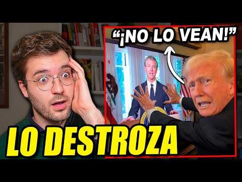 TRUMP NO QUIERE QUE LO VEAS. EL GOBERNADOR DE CALIFORNIA LO DESTRUYE EN VÍDEO.