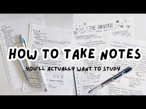 How to Take Notes You’ll Actually Want to Study 🎀 | Study Tips