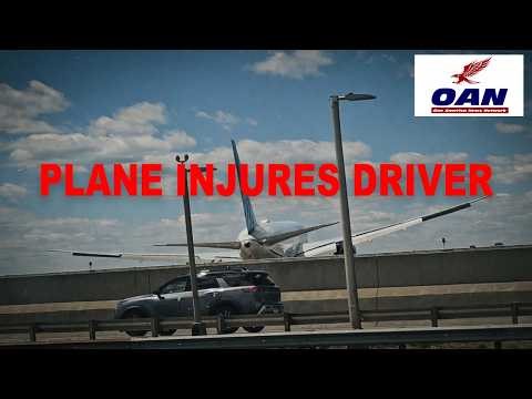 PLANE STRIKES POLE DURING LANDING AT NEWARK DRIVER INJURED AS FAA INVESTIGATES