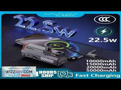 Vyvylabs 10000 50000mAh Detachable Power Bank 22.5W Fast Charger External Battery Removable