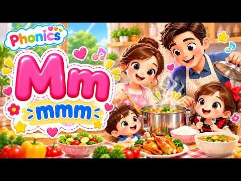 Letter M Phonics Song 🐵 | M Says /m/! 🎵 Magical Phonics for Kids!